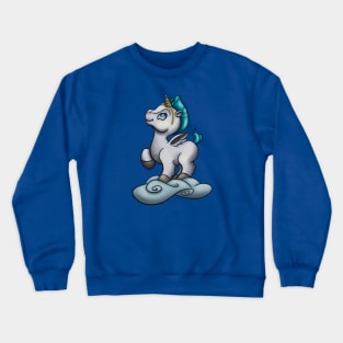 Baby Pegasus with Unicorn Horn Crewneck Sweatshirt